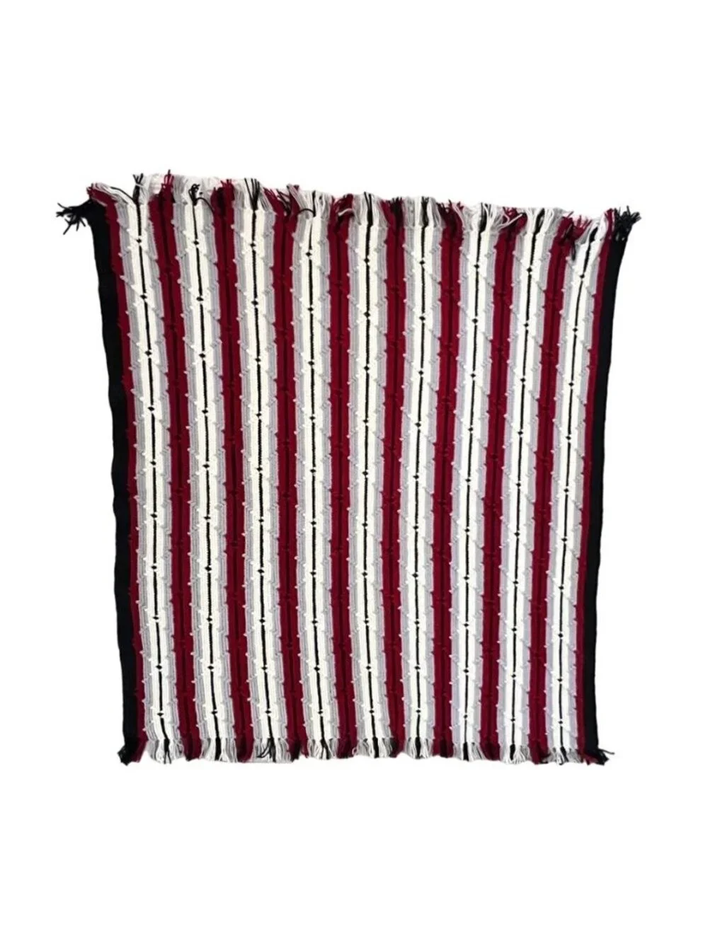 Afghan Blanket Throw Handmade Native American Mexican Design 60